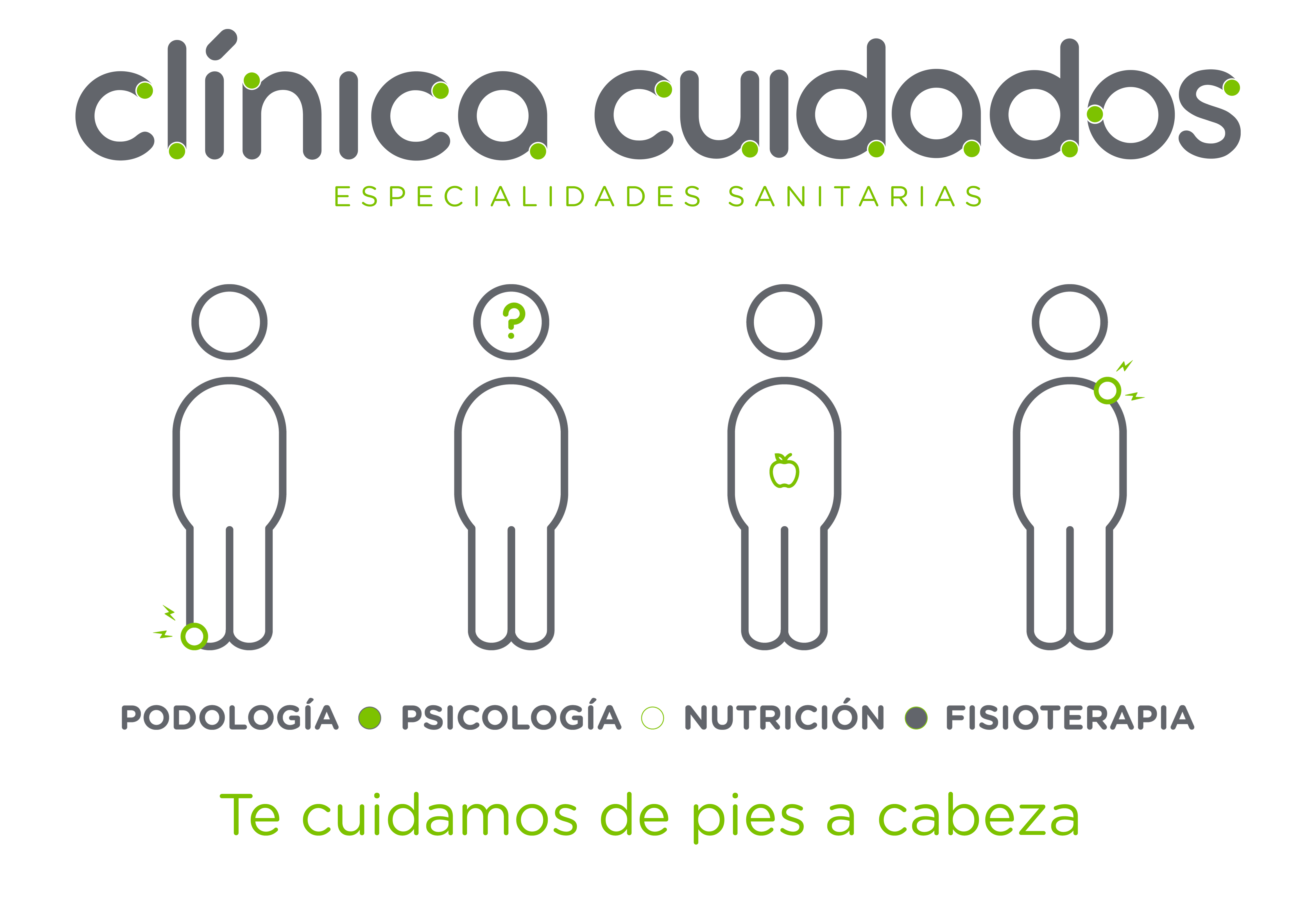 Podólogo, Psicólogo, Fisioterapeuta y Nutricionista en Huelva | Clínica Cuidados en Huelva